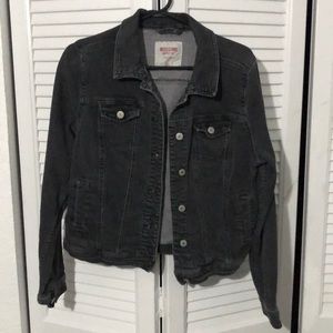 Black denim jacket